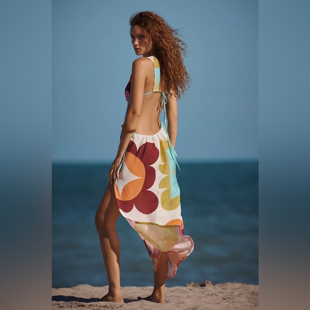 NWT! Anthropologie Celandine x Holly Clarke Mod Column Dress - Multiple 🪇